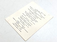 VTG mid century SHOW BAR wine list BOSTON MA huntington avenue