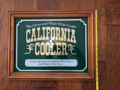 California Cooler Mirror 19×15 Vintage Collectible