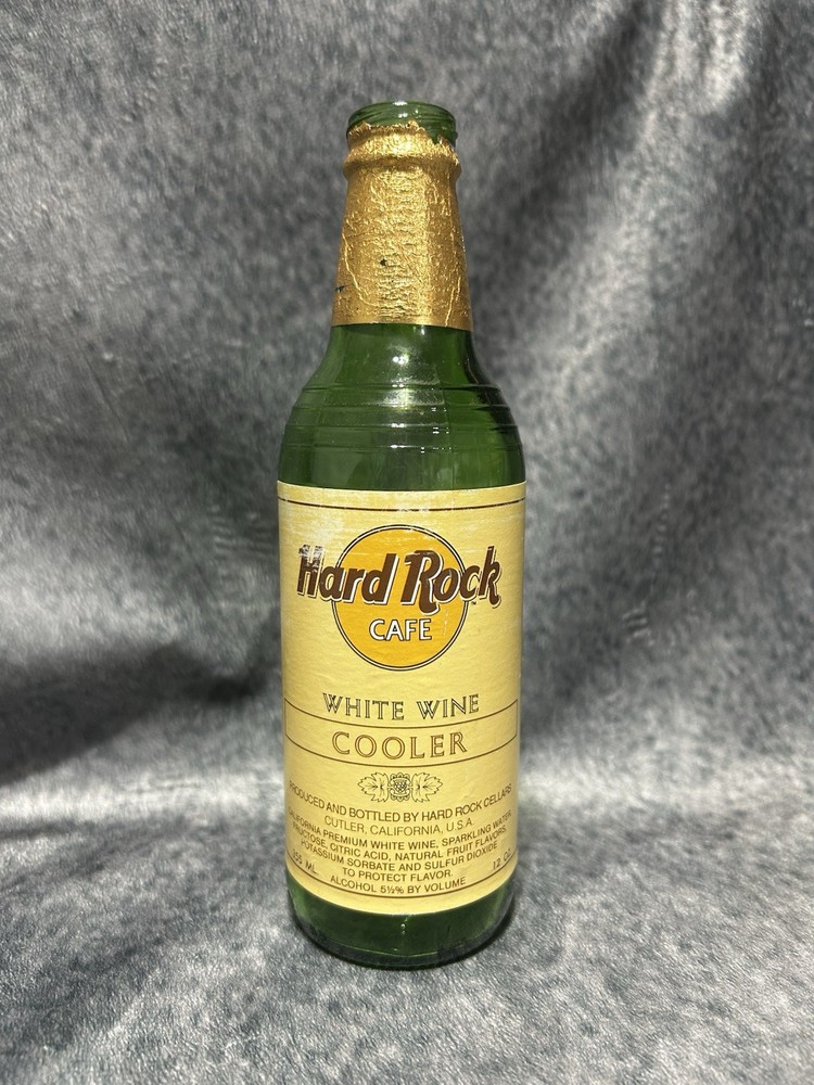 Rare Find- 1980’s Hard Rock Cafe “Real Wine” White Wine Cooler Bottle