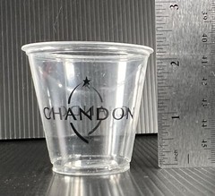 Domaine Chandon Sparkling Wine 3oz Tasting Cups – Clear Plastic – 10 pc set