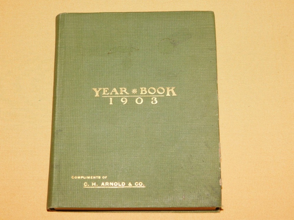 VINTAGE LIQUOR AD C H ARNOLD WINE MERCHANTS NY 1903 YEAR BOOK CALENDAR