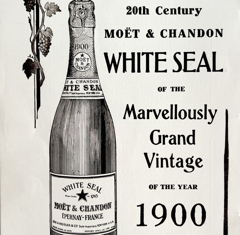 Moet And Chandon Champagne 1906 Advertisement Wine Geo A Kessler DWAA21