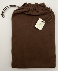 Ruinart Champagne Brown Leather Notebook Cover, Notepad & Giftbag – Luxury