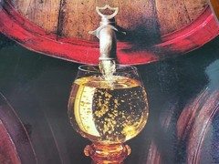 Vintage 80&rsquo;s German Reisling Wine Poster Laminated Prosit Deutscher Wein 34×24&Prime;