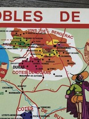 Vintage French Wine Poster Sud-Ouest France Vineyards SOPEXA 1970s Map