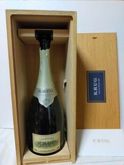 Krug Clos du Mesnil 2006 Empty Glass Bottle Champagne Wood Box Booklet Japan