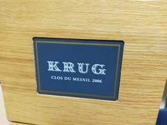 Krug Clos du Mesnil 2006 Empty Glass Bottle Champagne Wood Box Booklet Japan