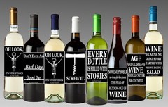 12 Funny Wine Bottle Labels -Party Favors For Adults 5 Inch X 4 Inch