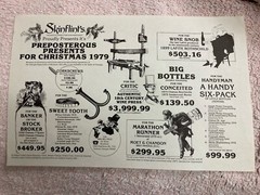 Vintage Wine Ad Merchant Christmas Sale Flyer High End Bottle Shop Atlanta 1979