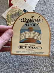 Lot of Vintage 1980s Wine Bottle Reproduction Labels Napa Valley White Zinfandel