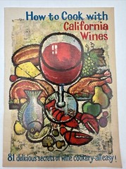 Vtg Lot Of 2 Booklets :How to Cook With California Wines: 81 Secrets / Recipes