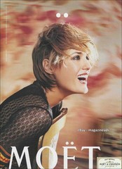 vintage MOET & CHANDON Champagne 1-Page PRINT AD 2003 YASMIN LE BON