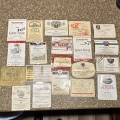 Calvet Rothschild Sichel Pierre Callot Tytl Vintage Original Wine Label Lot