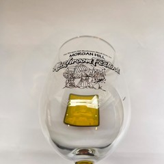 Morgan Hill Mushroom Festival Souvenir Wine Glass 2025