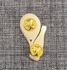 Moet & Chandon Champagne US Open Tennis Racket & Moët Bottle Lapel Pin Badge
