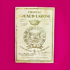 Château Gruaud-Larose 1949 Original French Wine Label Red Bordeaux