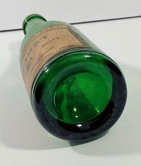 Vintage German Deutscher Obst-Sekt Cabinet Sparkling Fruit Wine Green Glass Bott