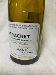 DRC ROMANEE CONTI Montrachet 2018 Glass Bottle (empty) Japan back Label chip
