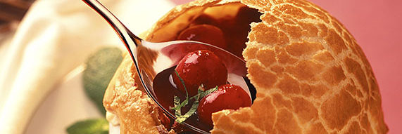 Soupe de cerises noires au Beaujolais