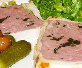 Terrine de veau aux trompettes de la mort