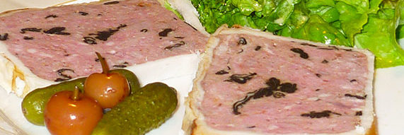 Terrine de veau aux trompettes de la mort
