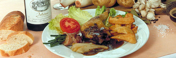 Confit de canard pommes landaises