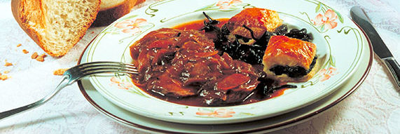 Filet de canard sauce confit d'oignons