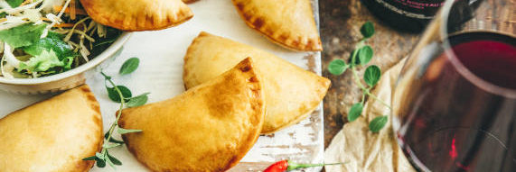Empanadas de boeuf et Beaujolais Nouveaux