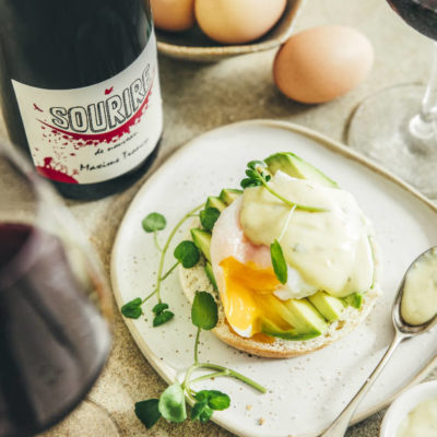 oeufs benedicte beaujolais nouveaux