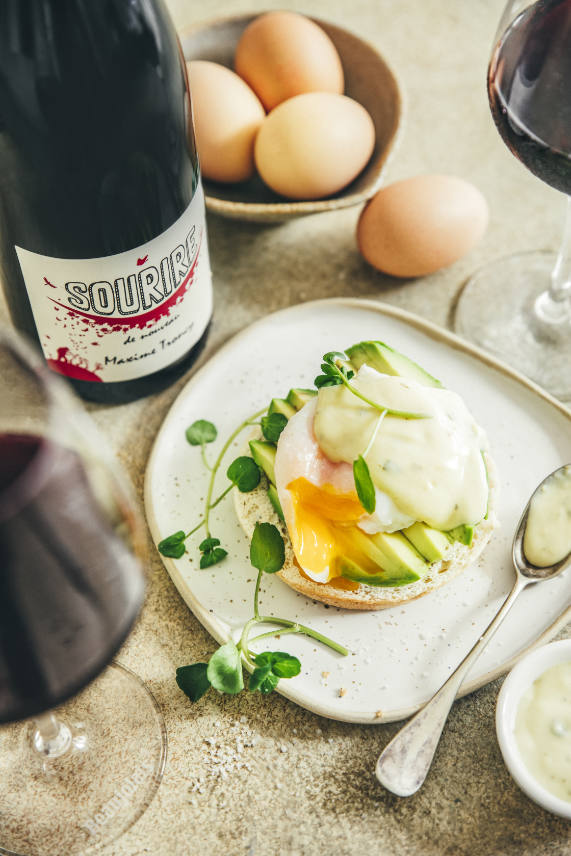 oeufs benedicte beaujolais nouveaux